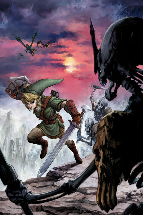 ilustracion de link en zelda twilight princess